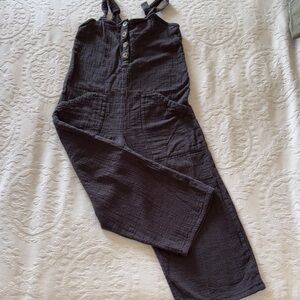 Billabong Dark Gray Women’s Stargazer Cotton Jumpsuit ‘No Size’ EUC